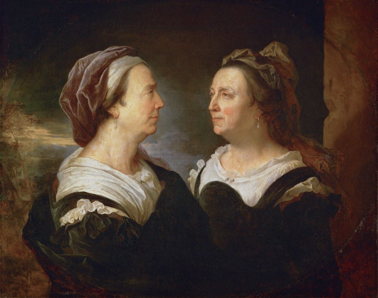 Paní Rigaudová se dvěma různými postoji... od Hyacinthe Francois Rigaud
