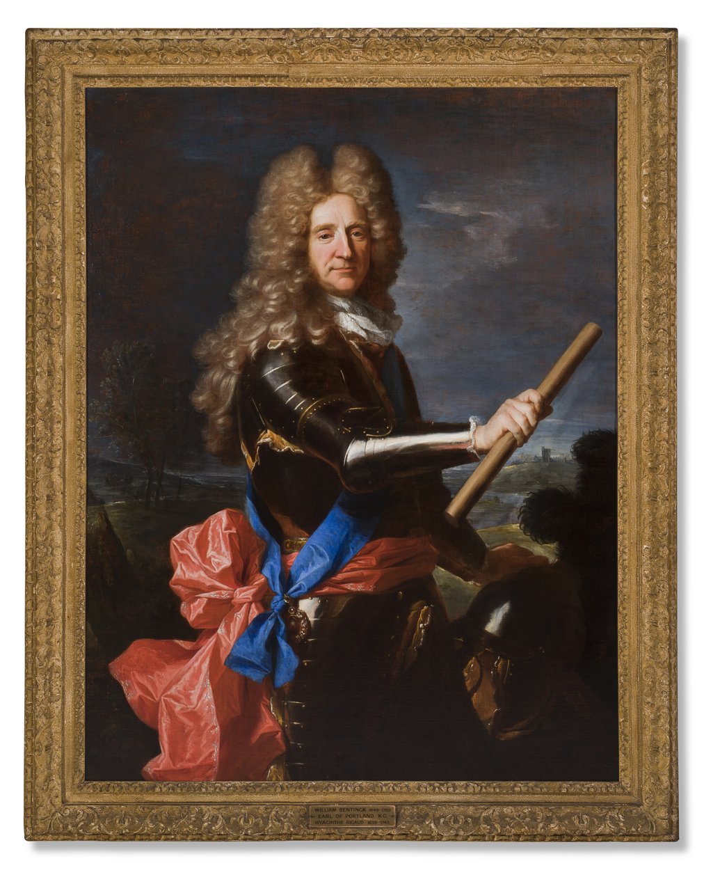 Portrét Hanse Willema Bentincka, 1. hraběte z Portlandu, 1699 od Hyacinthe Francois Rigaud
