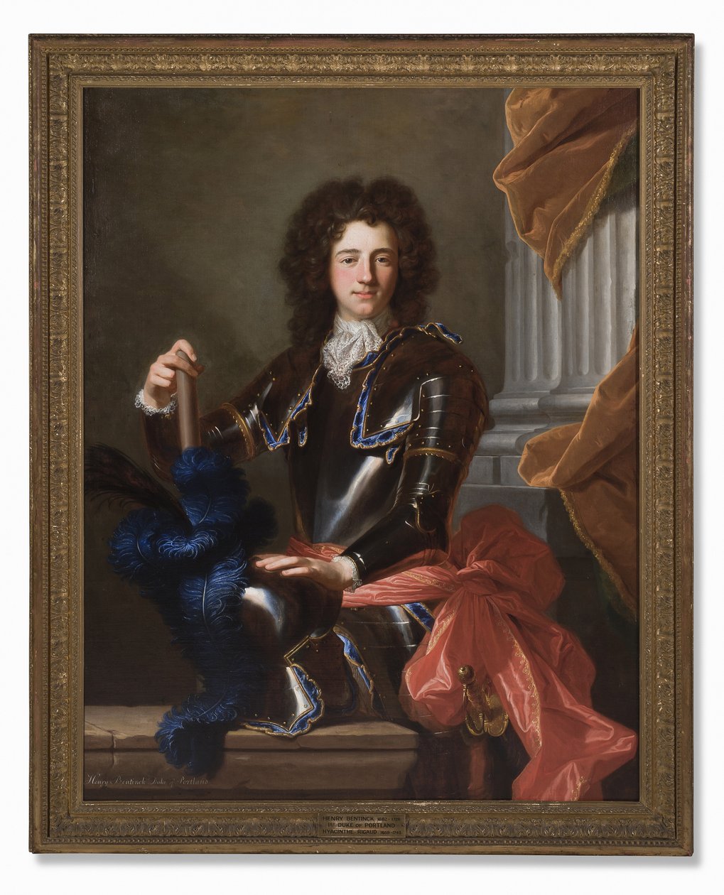 Portrét Henryho Bentincka, pozdějšího prvního vévody z Portlandu, 1699 od Hyacinthe Francois Rigaud