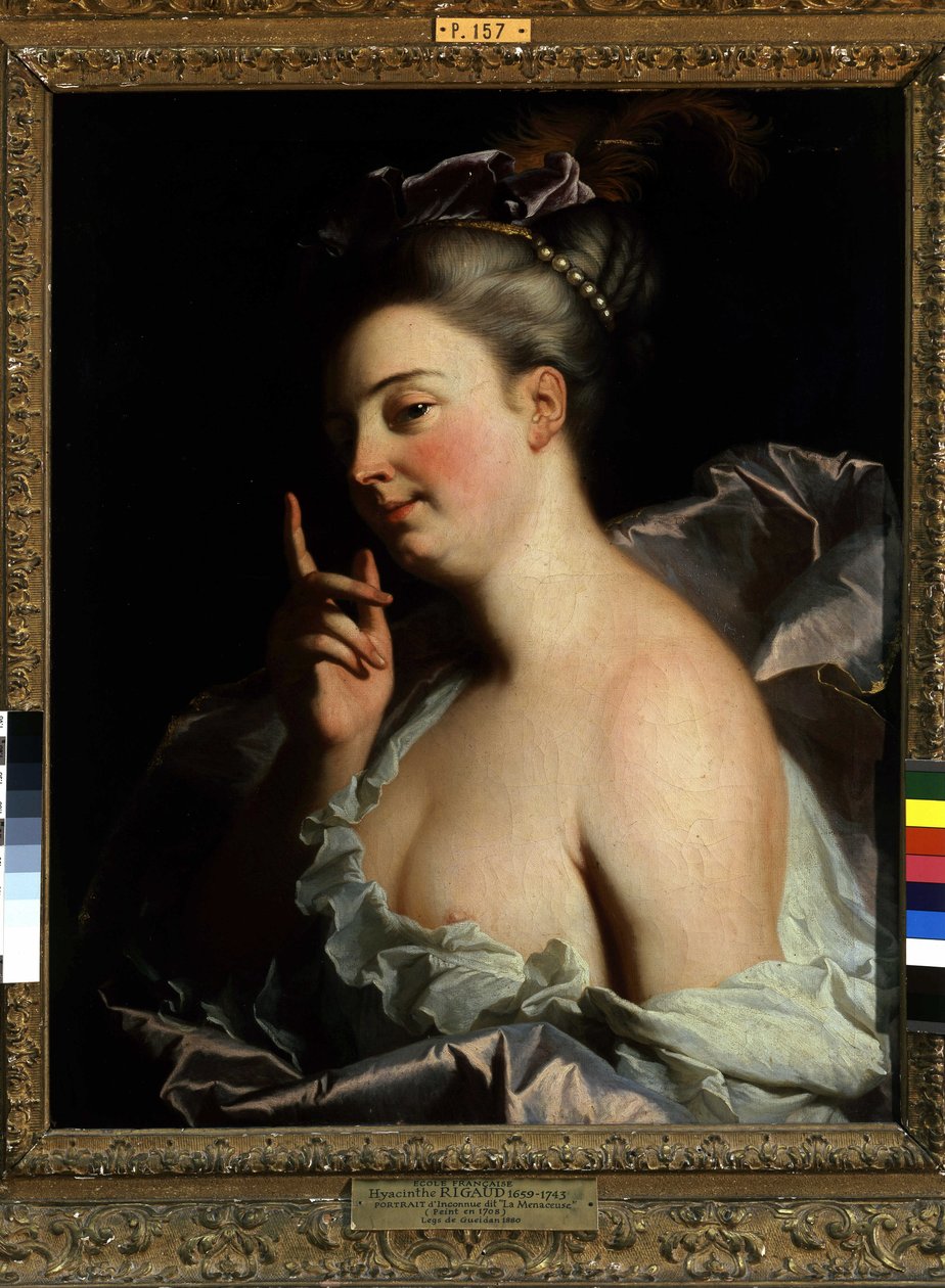 Portrét neznámého „Ohroženého“ (olej na plátně) od Hyacinthe Francois Rigaud