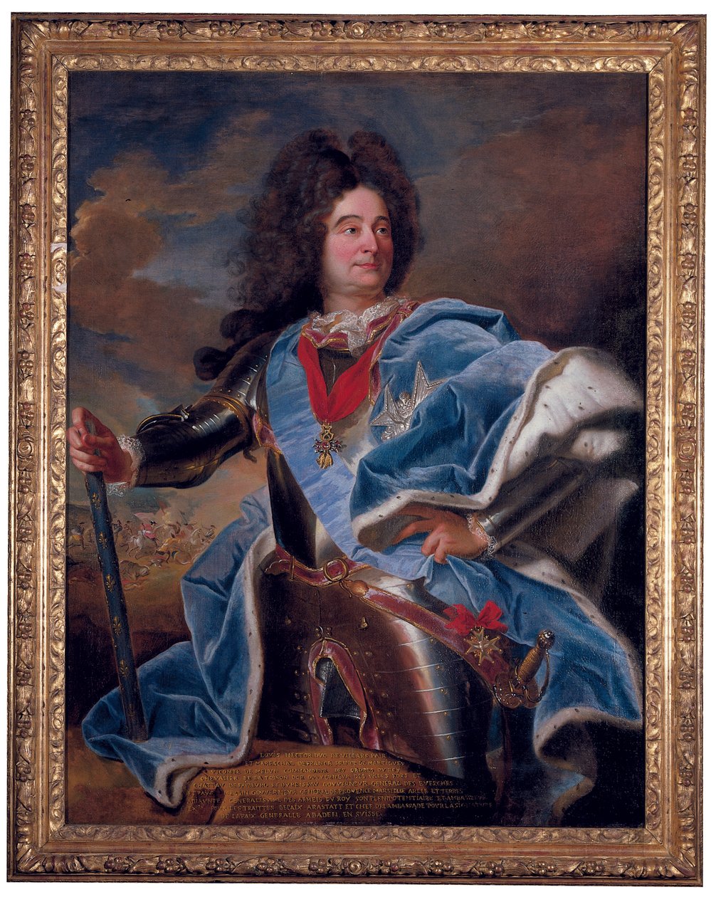 Portrét vévody z Villars od Hyacinthe Francois Rigaud