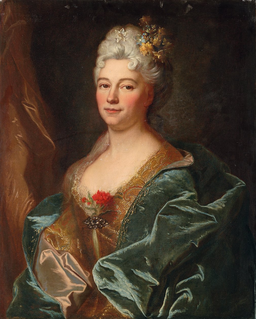 Portrét markýze de la Mesangere, rozené Marguerite de Rambouillet od Hyacinthe Francois Rigaud