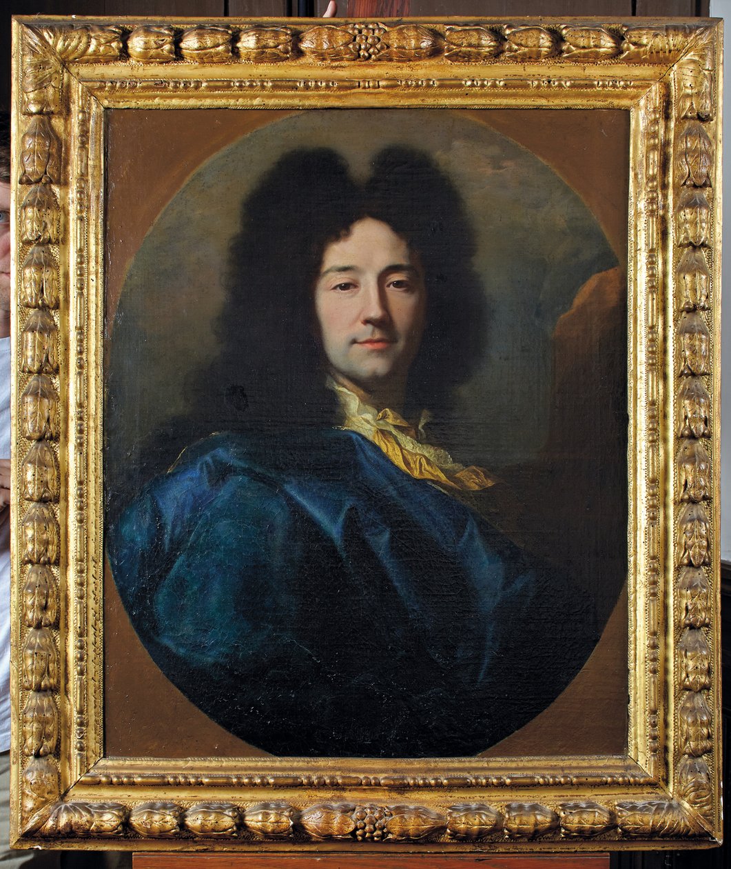 Autoportrét s názvem The Blue Coat od Hyacinthe Francois Rigaud