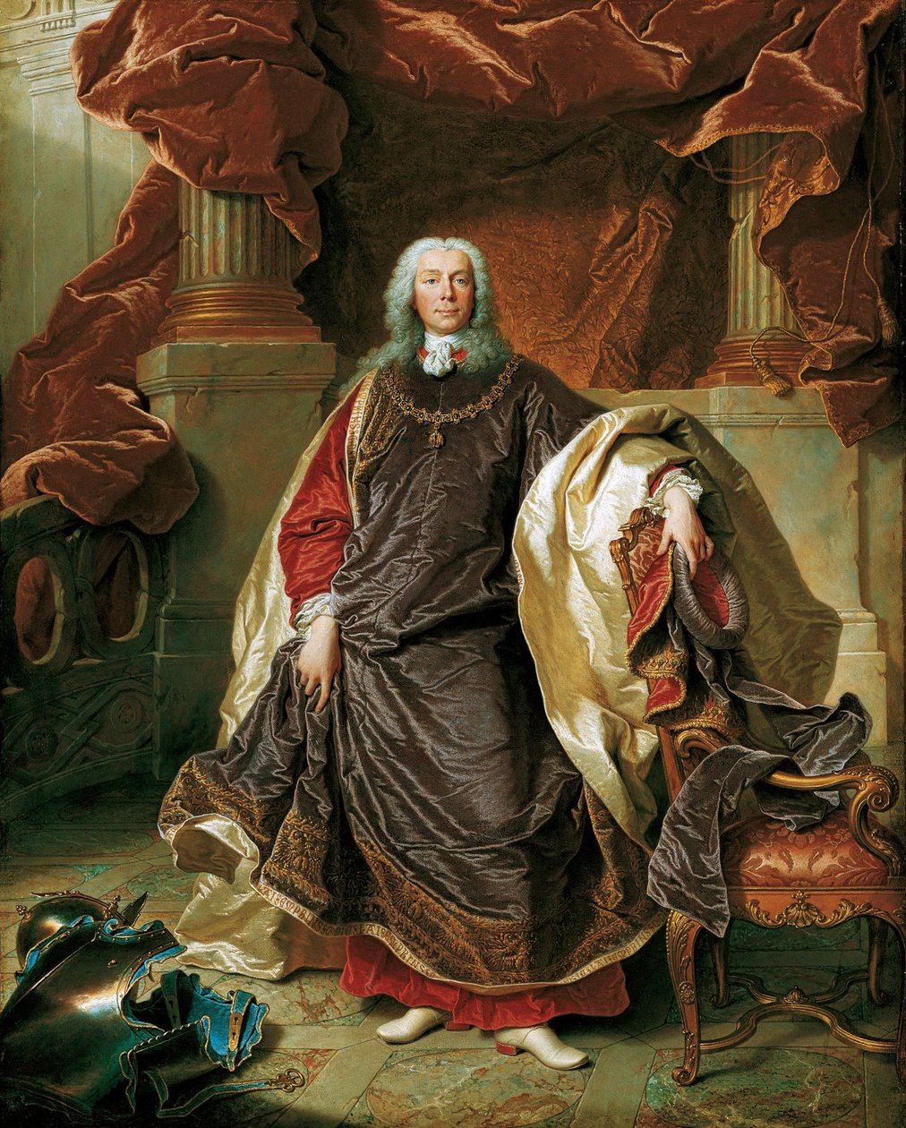 Portrét knížete Josefa Wenzela I. z Lichtenštejna 1696-1772, 1740. od Hyacinthe François Honoré Rigaud