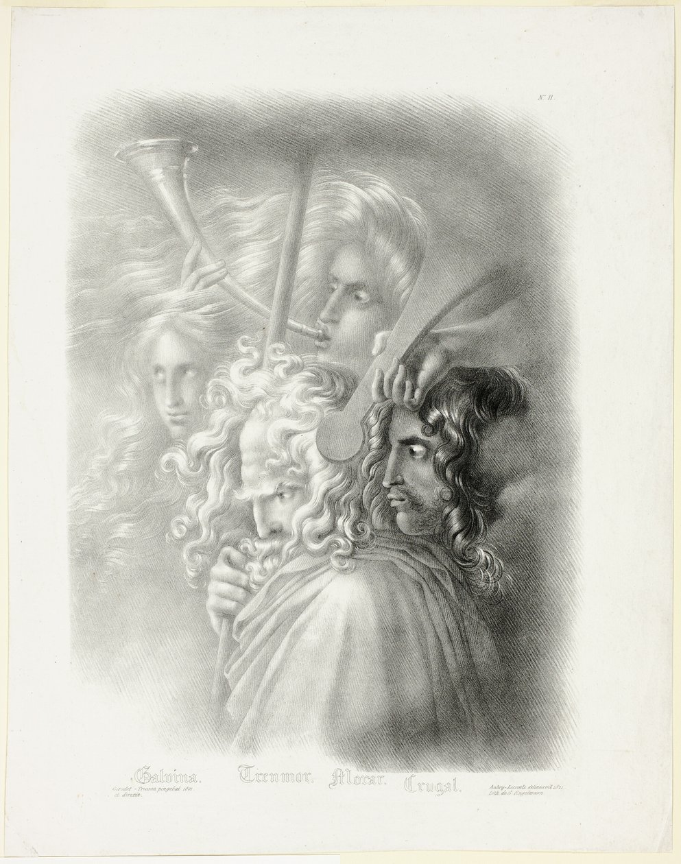 Galvina, ze sbírky studijních hlav od Hyacinthe Louis Aubry Lecomte