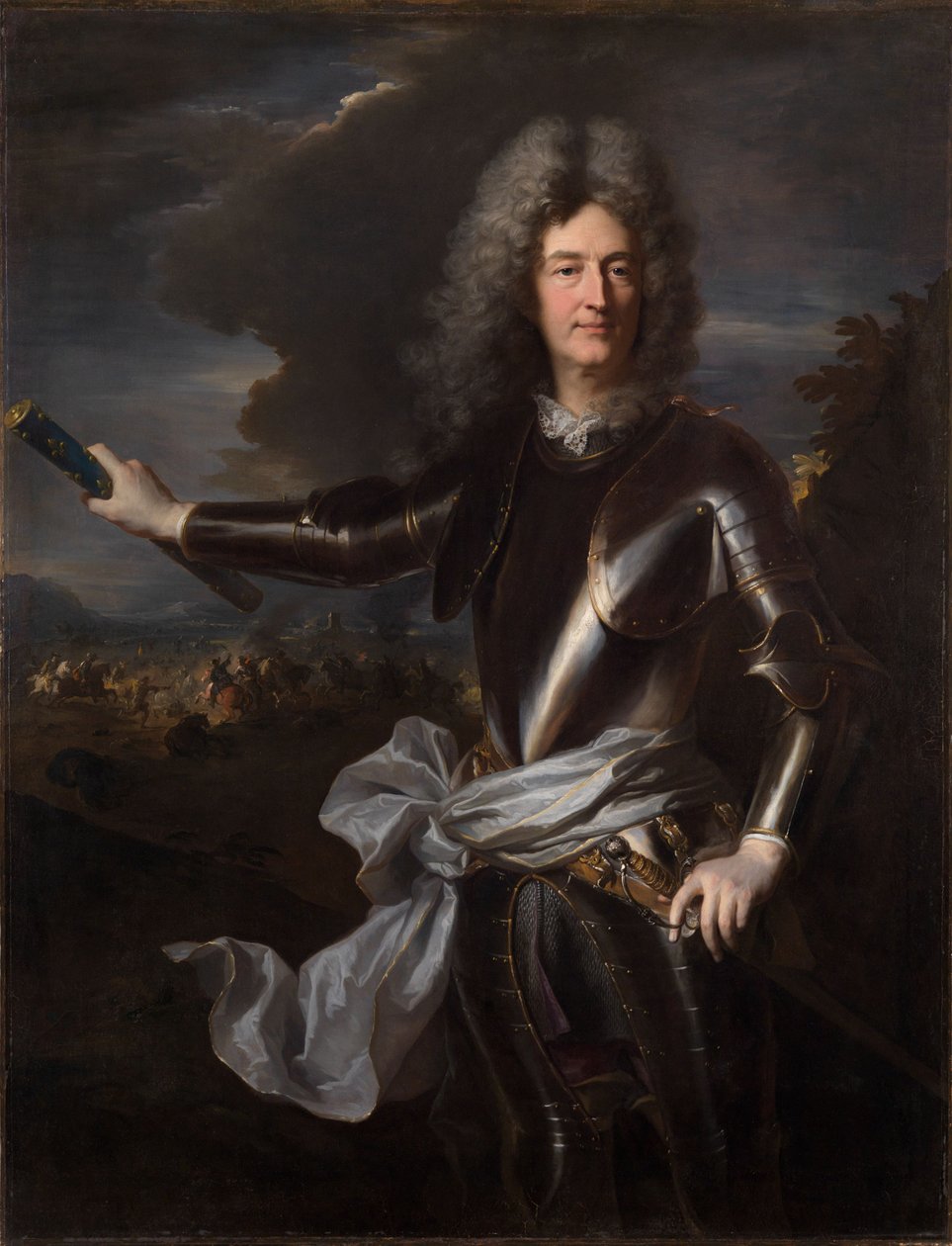 Portrét maršála Charlese-Augusta de Matignon od Hyacinthe Rigaud