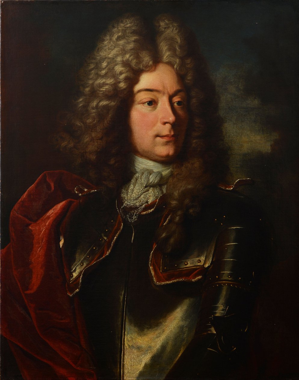 Německy: Portrét Johanna Frischinga (1668-1726), spolumajitele Rümligenu, důstojníka, soudního vykonavatele v Metzgernu. od Hyacinthe Rigaud