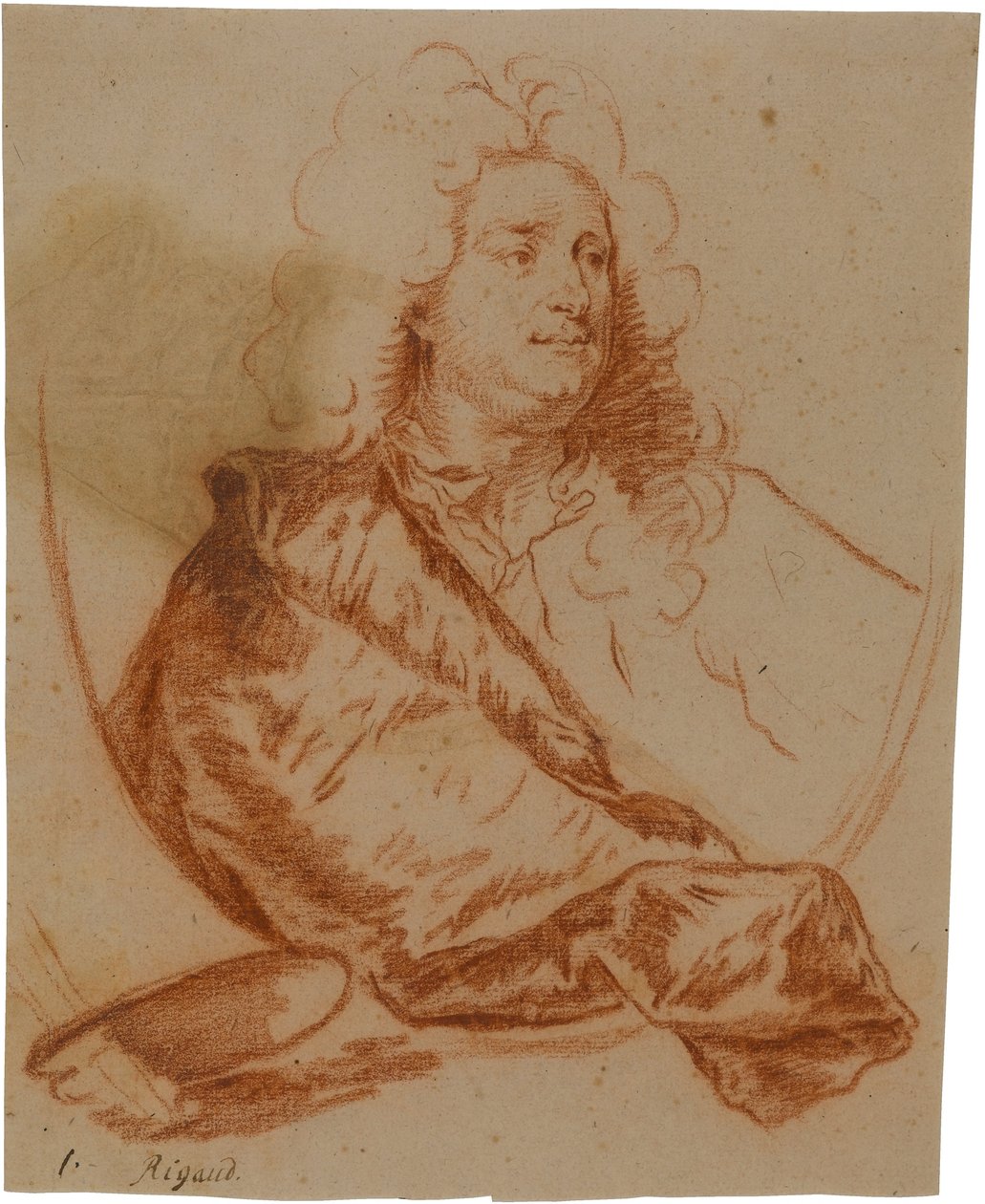 Portrét malíře Charlese de la Fosse (1636-1716) od Hyacinthe Rigaud