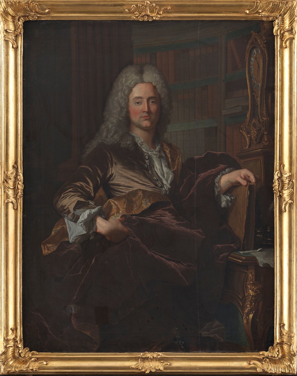 Portrét soudce Vrchního soudu Pedera Benzona Myliuse od Hyacinthe Rigaud