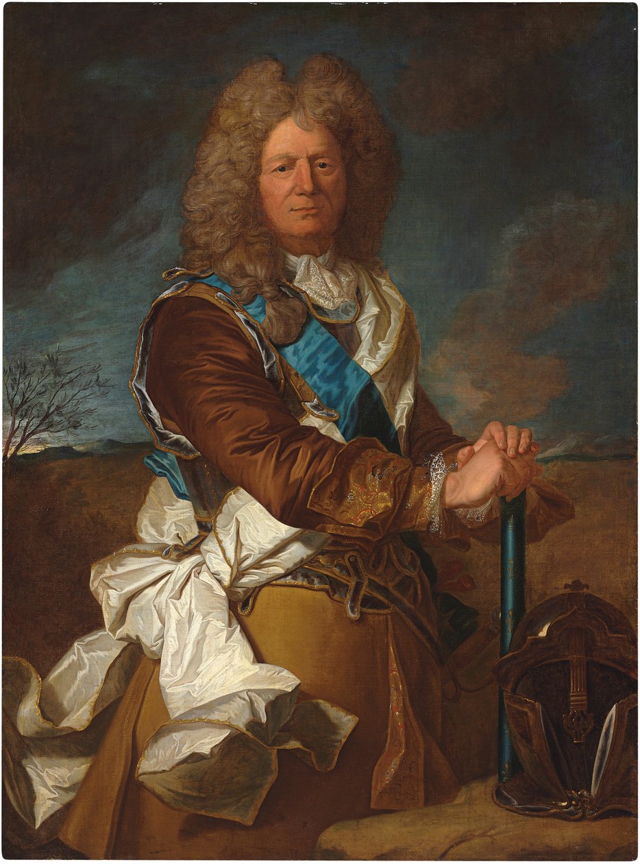 Portrét Sebastiena Le Prestre, markýze de Vauban, maršála Francie, nosícího řád Saint Esprit od Hyacinthe Francois Rigaud