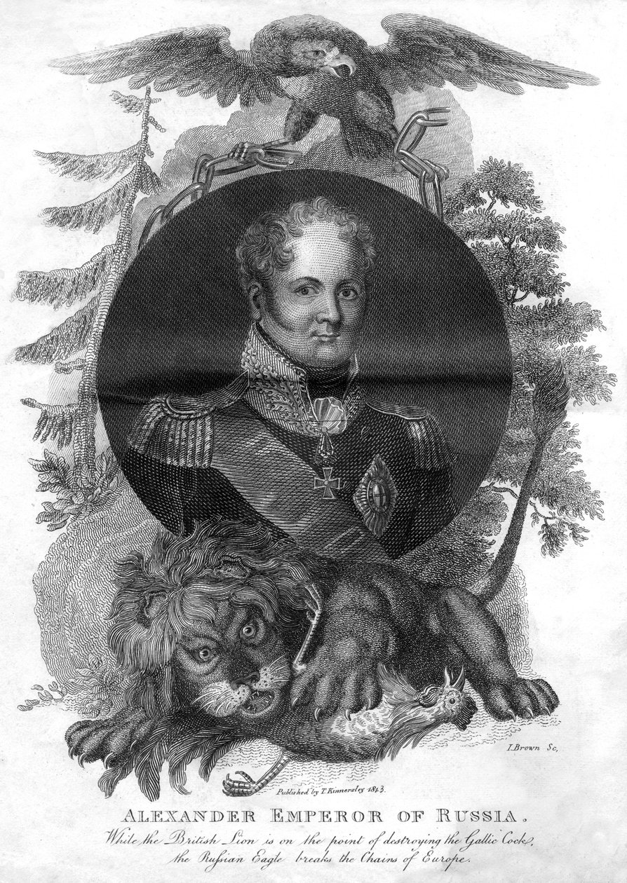 Alexandr I., ruský císař 1777-1825, 1816. od I. Brown