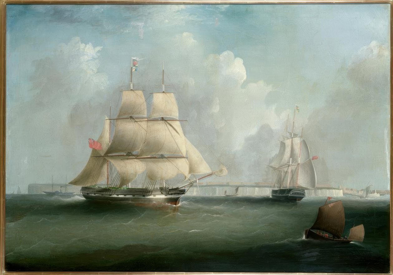 Bark Indemnity’ vor North Foreland, Kent / Gemälde v. Tudgay od I. Tudgay
