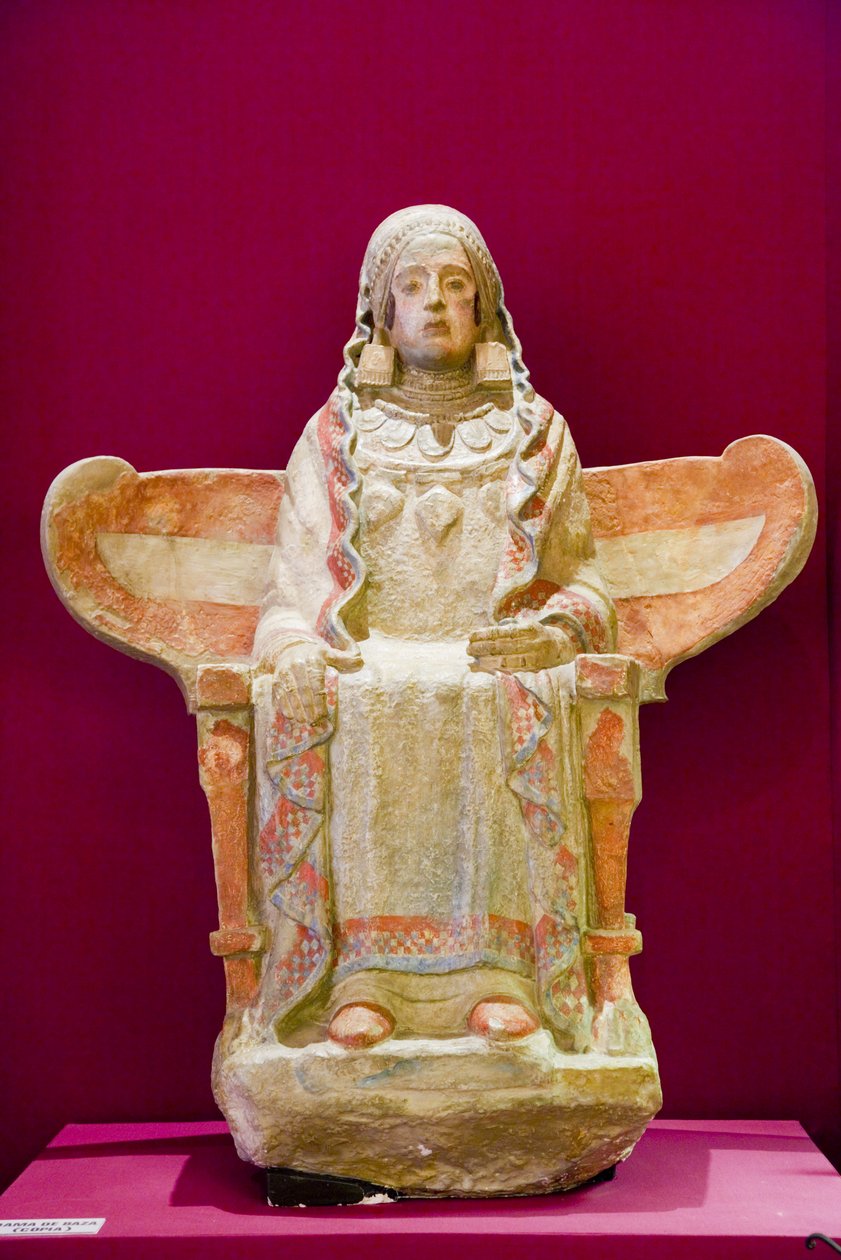 Kopie La Dama de Baza nebo Lady of Baza (polychromovaná) od Iberian