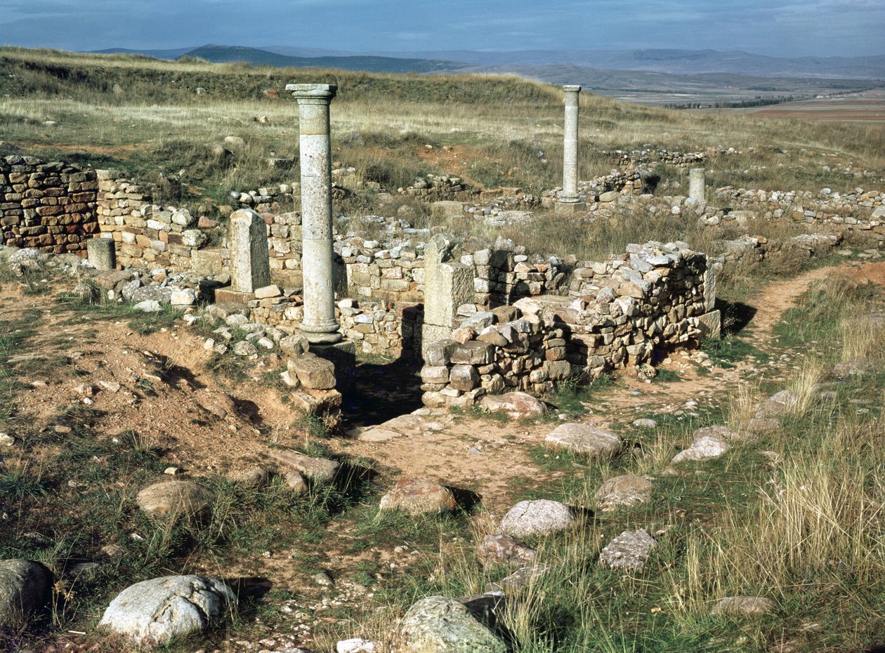 Zřícenina domu v iberském městě dobyté Scipio Aemilianus v roce 133 př.nl od Iberian