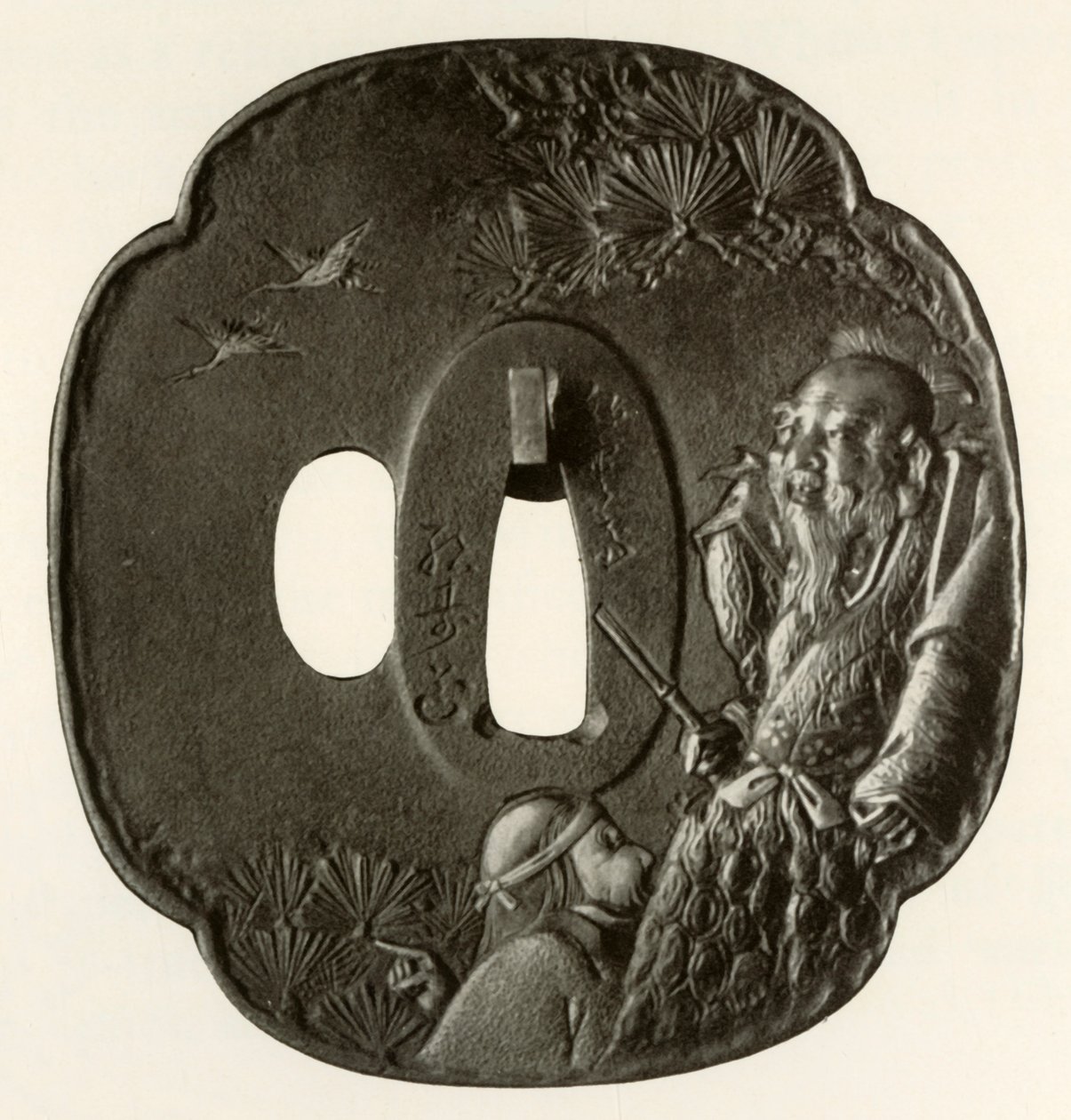 Starý pár Takasago, c1800-1820, 1910. od Ichijosai Hirotoshi