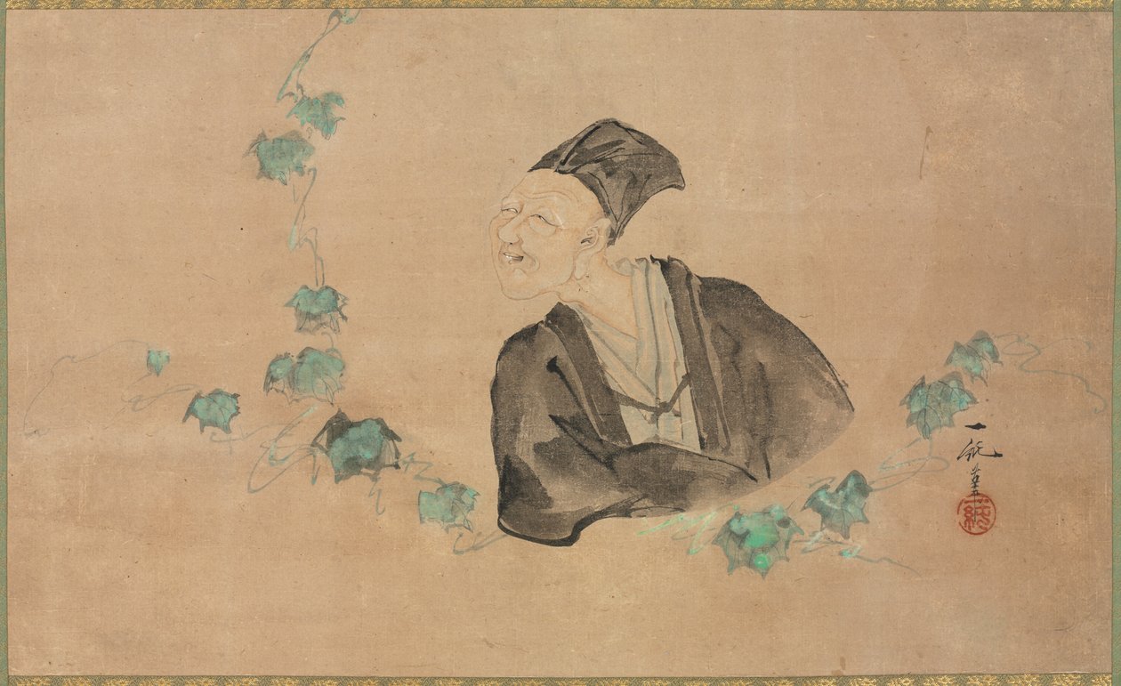 Portrét Basho, 1700. od Ichijun