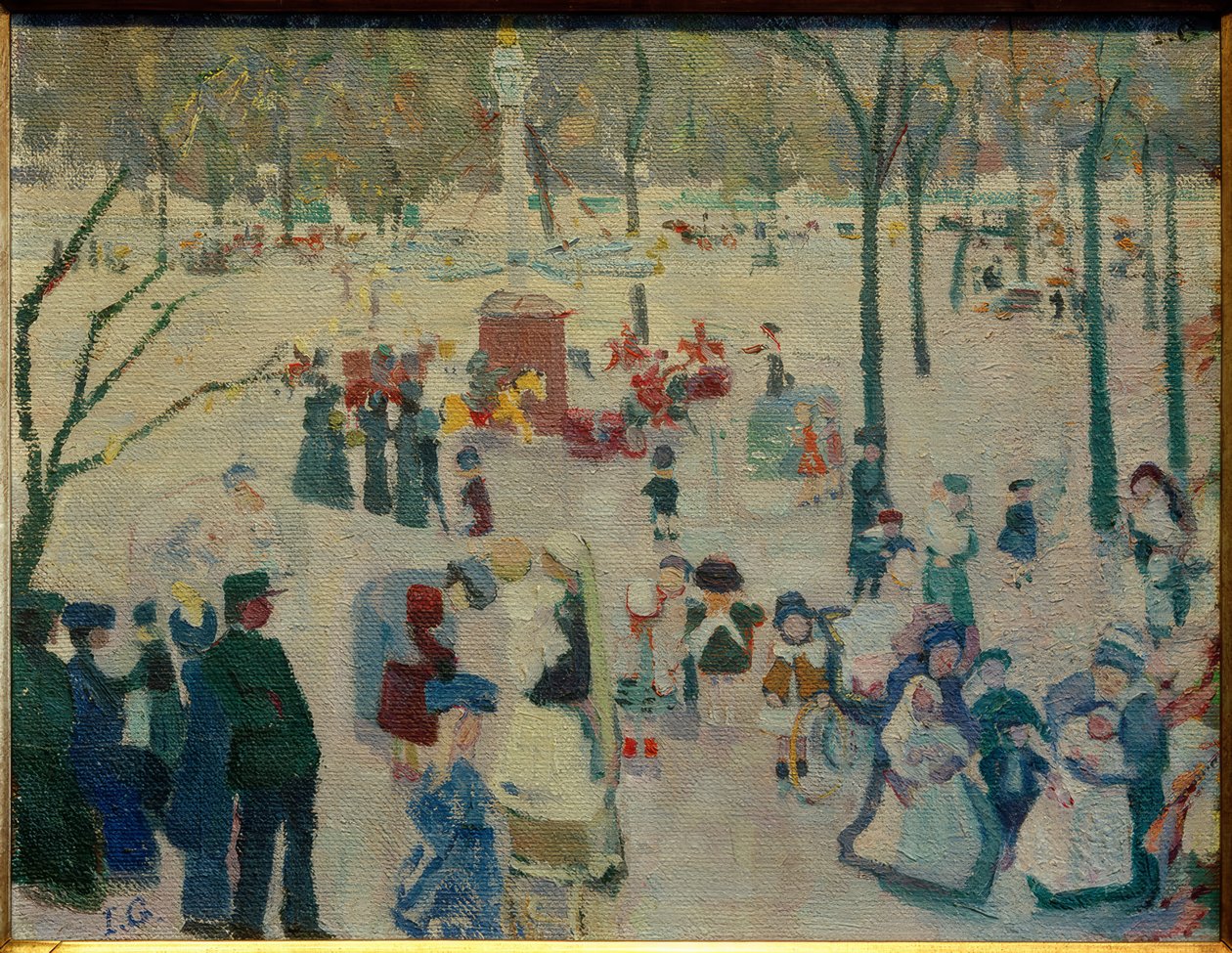 Hřiště v Jardin du Luxembourg od Ida Gerhardi