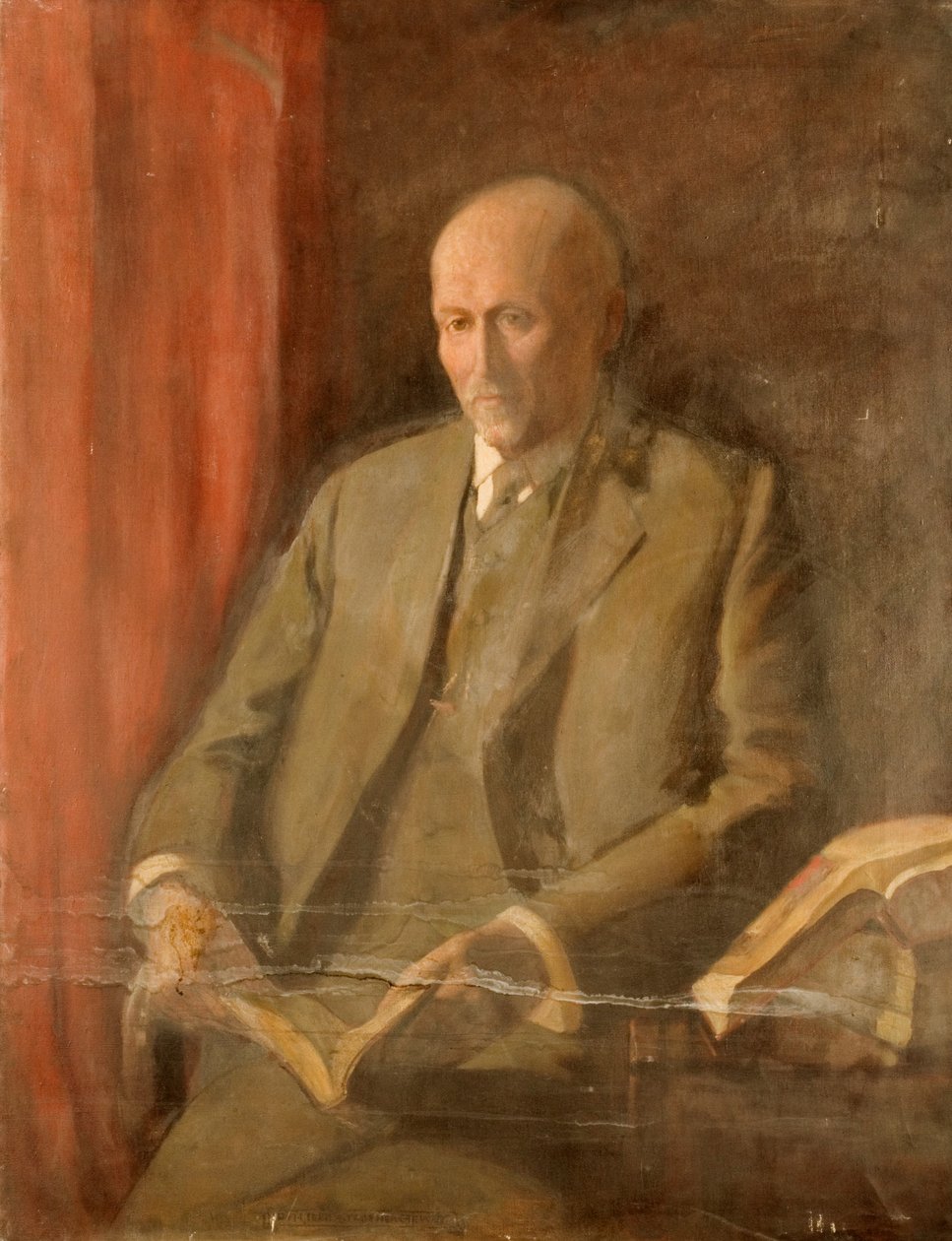 Portrét muže (olej na plátně) od Ida Lillie Strother Stewart