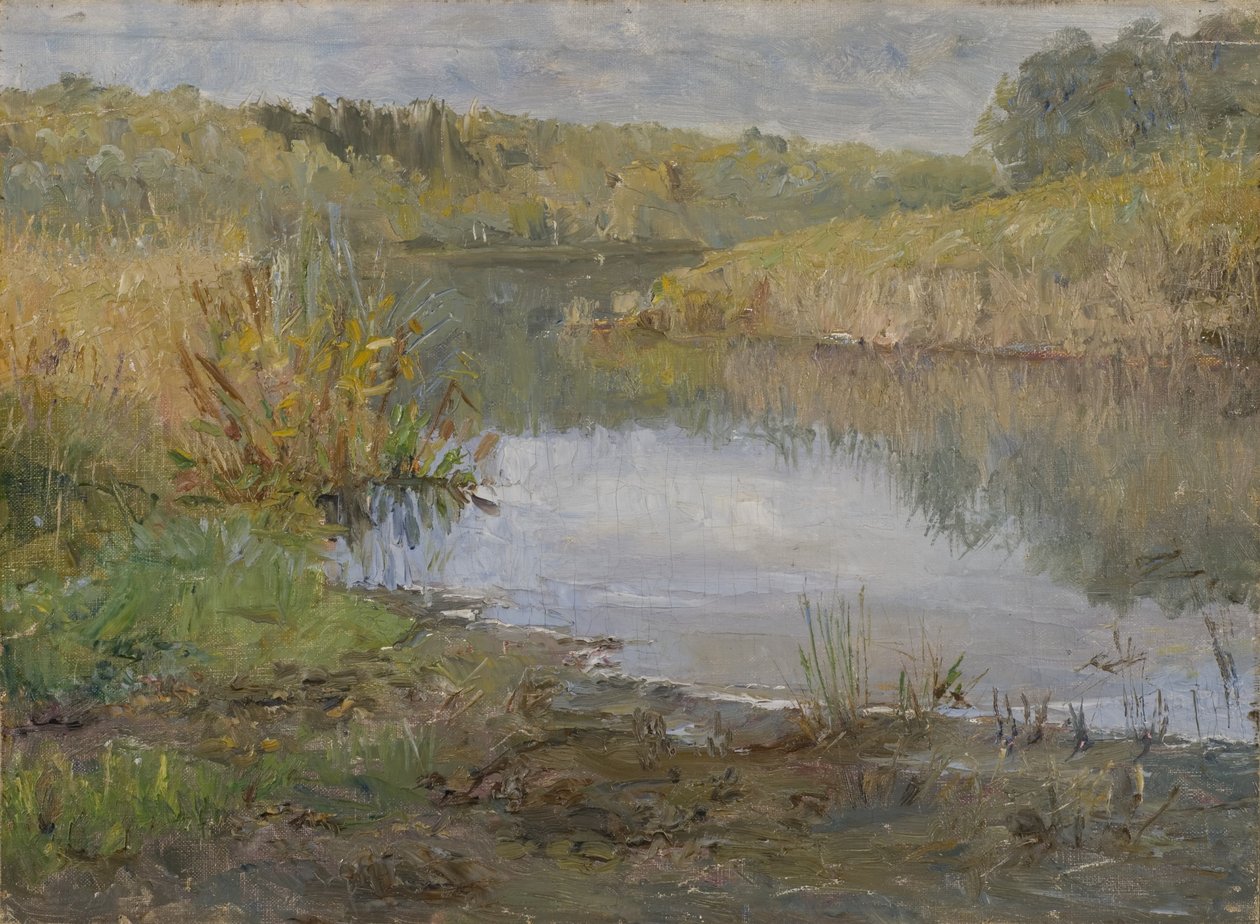 Řeka ve Francii (olej na plátně připevněné na kartonu) od Ida von Schulzenheim