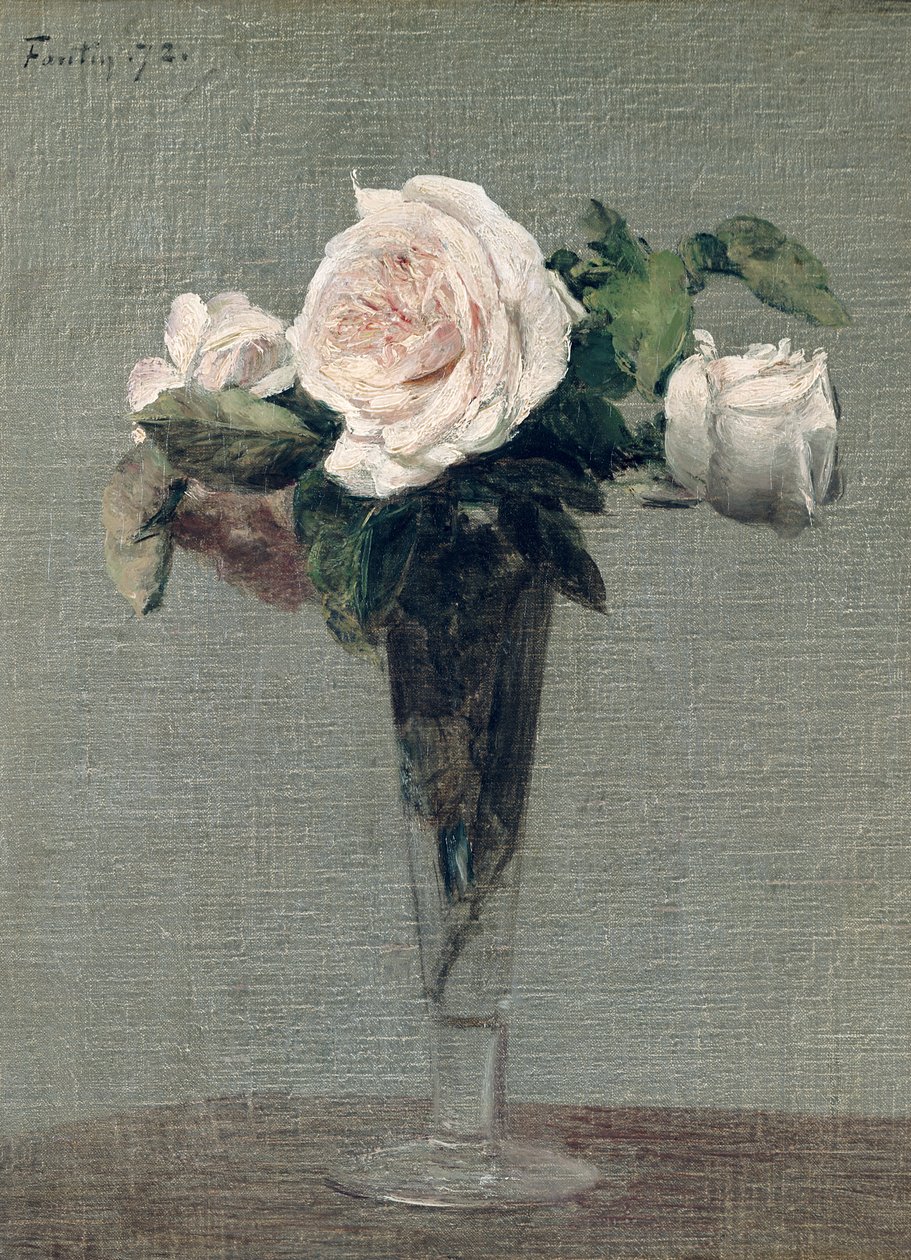 Květiny, 1872 od Ignace Henri Jean Fantin Latour