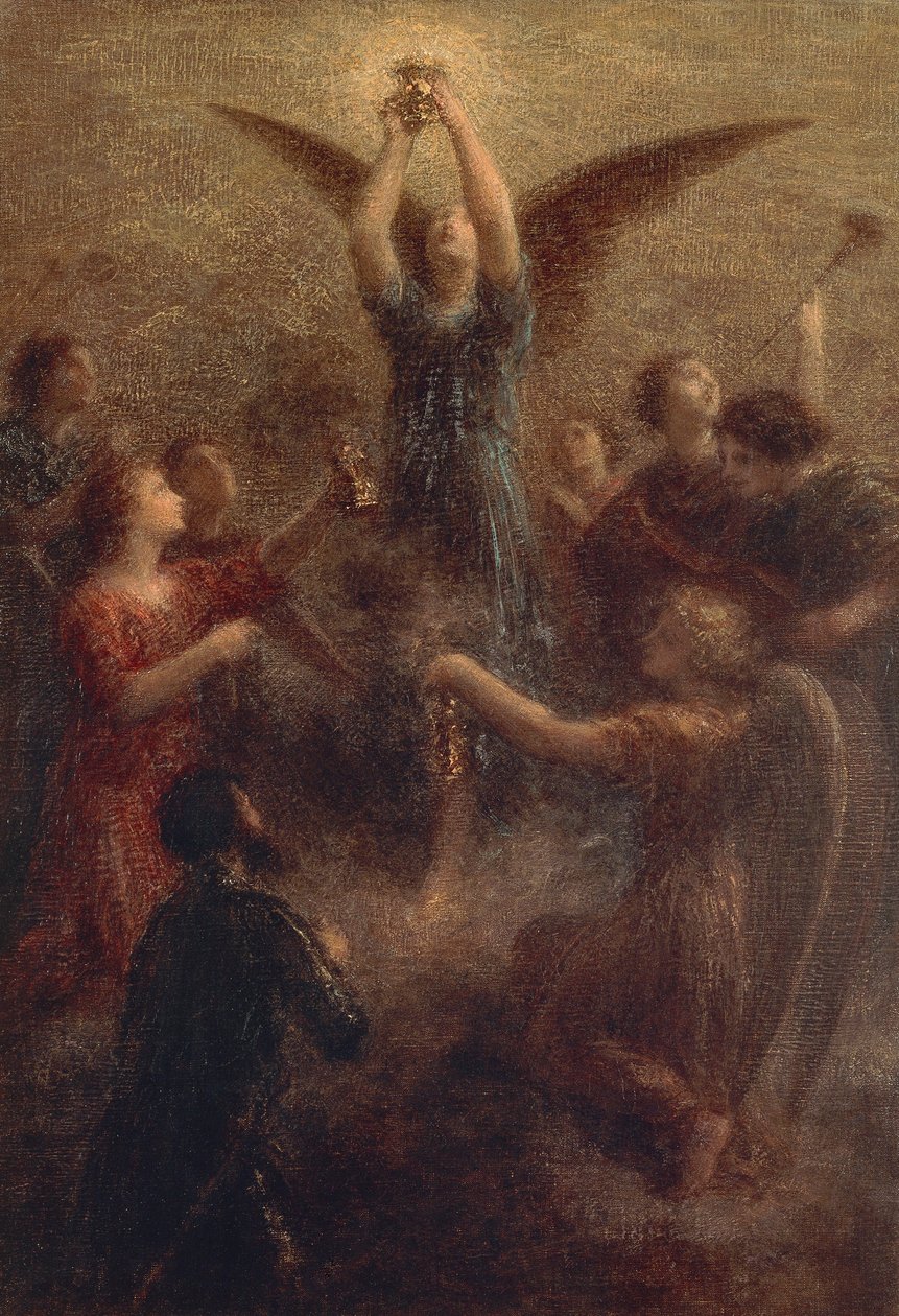 Francie, Paříž, Svatý grál od Ignace Henri Jean Fantin Latour
