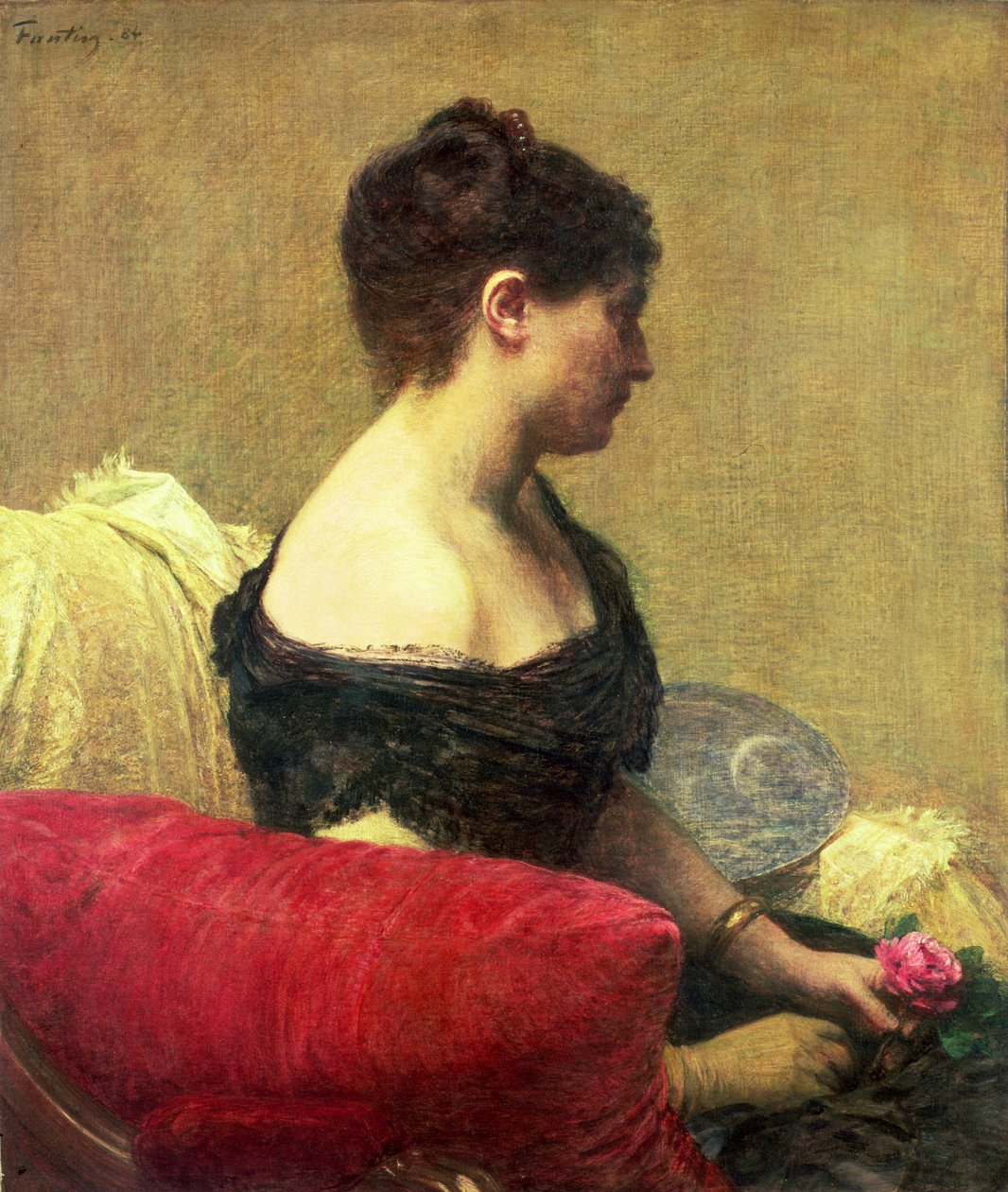 Portrét madam Maitre (olej na plátně) od Ignace Henri Jean Fantin Latour