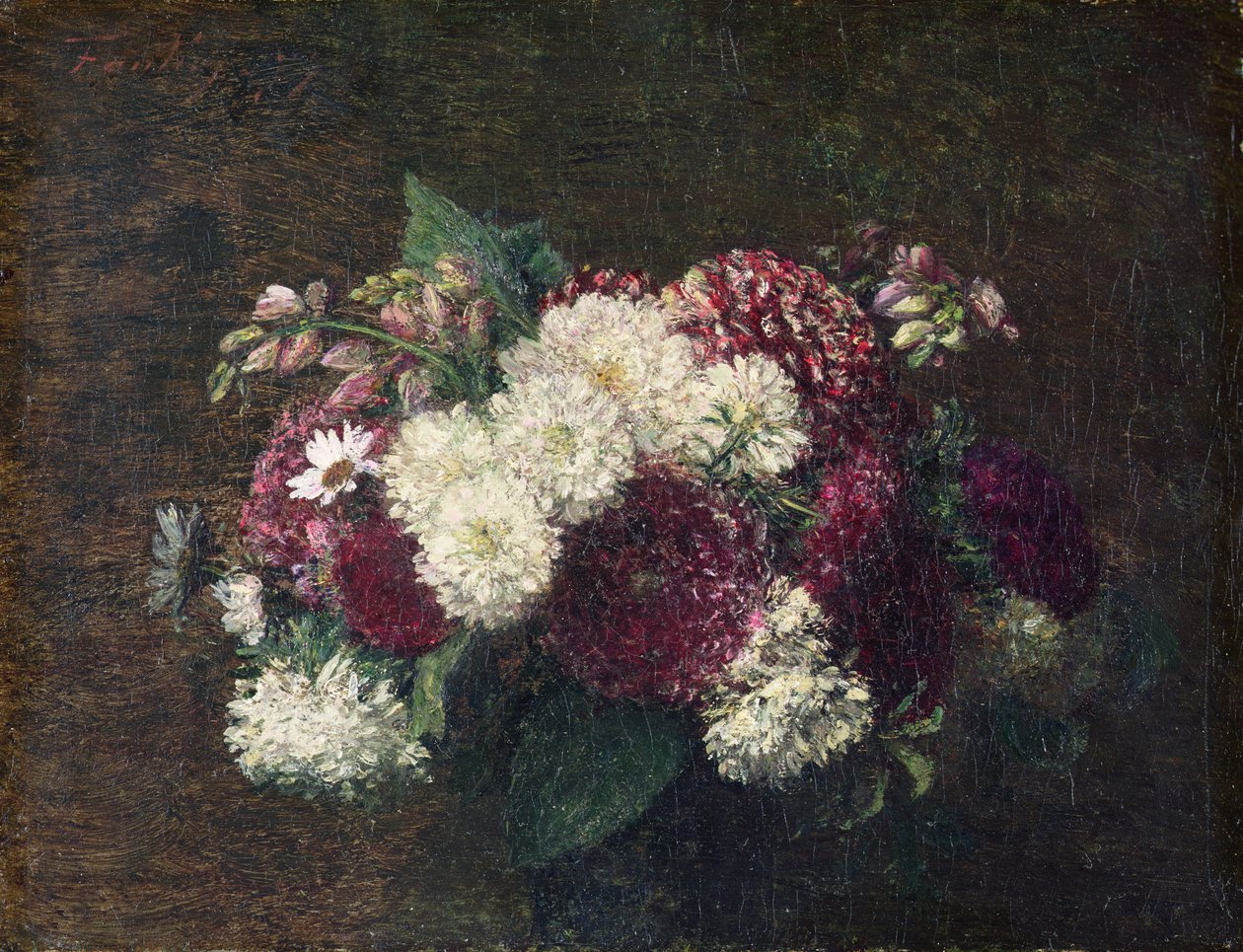 Kulaté Kytice od Ignace Henri Jean Fantin Latour