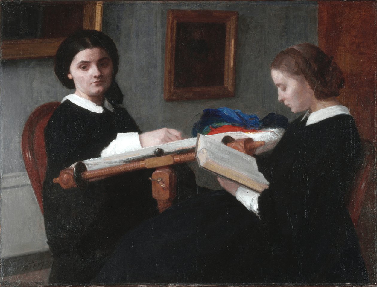 Dvě sestry od Ignace Henri Jean Fantin Latour