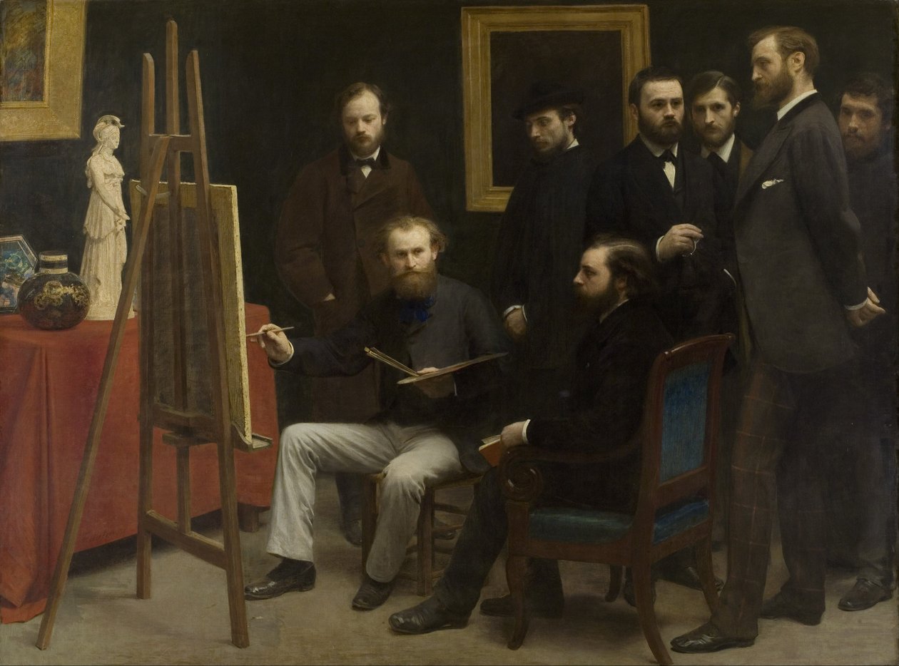 Studio v Les Batignolles, 1870 od Ignace Henri Jean Fantin Latour