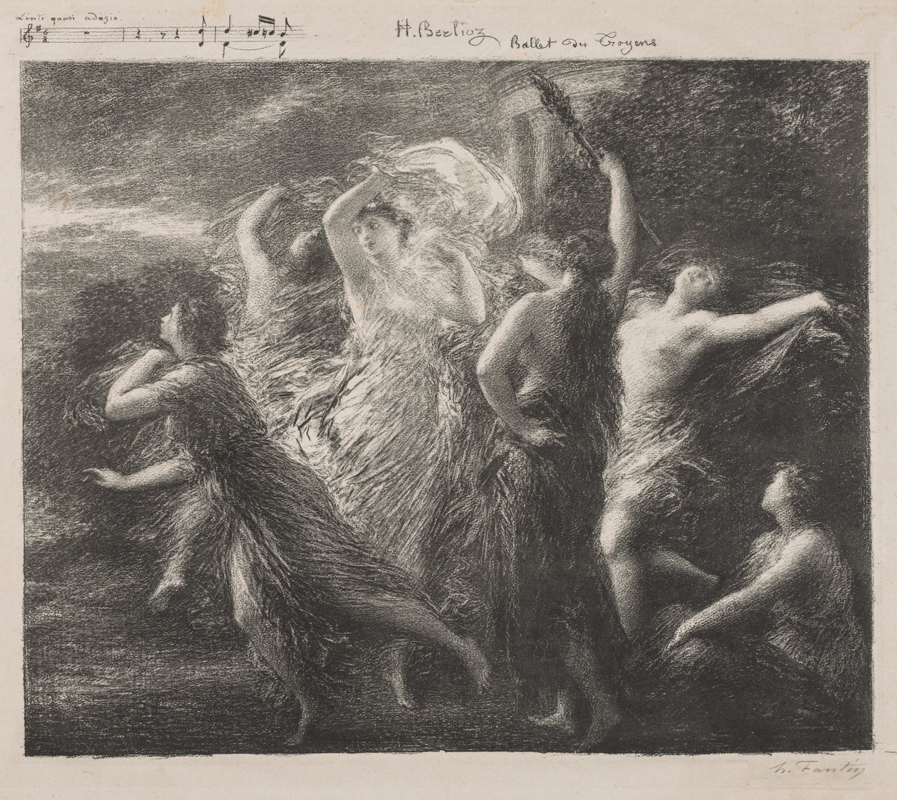 Ballet du Troyons, 1893. od Ignace Henri Jean Fantin Latour