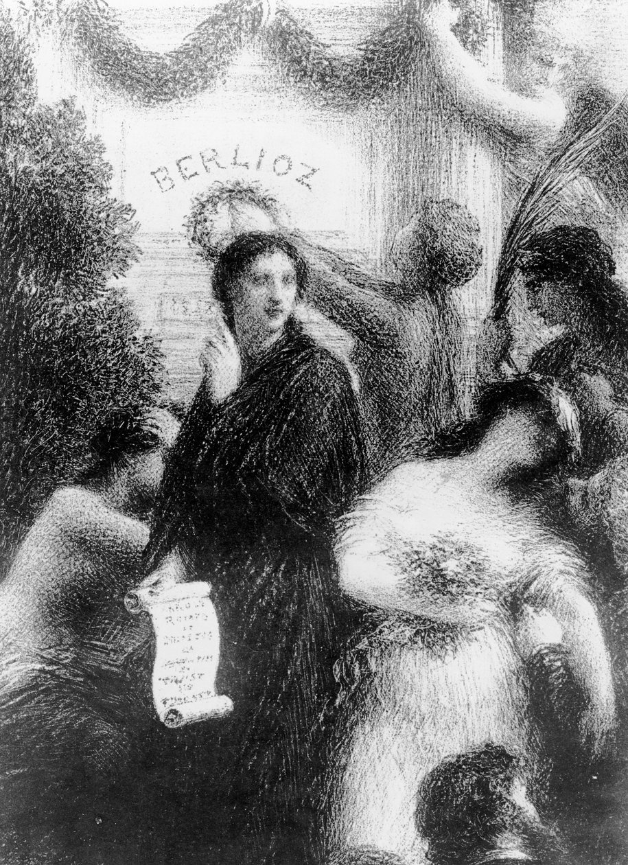 Berlioz aneb Narozeniny, 1876 od Ignace Henri Jean Fantin Latour