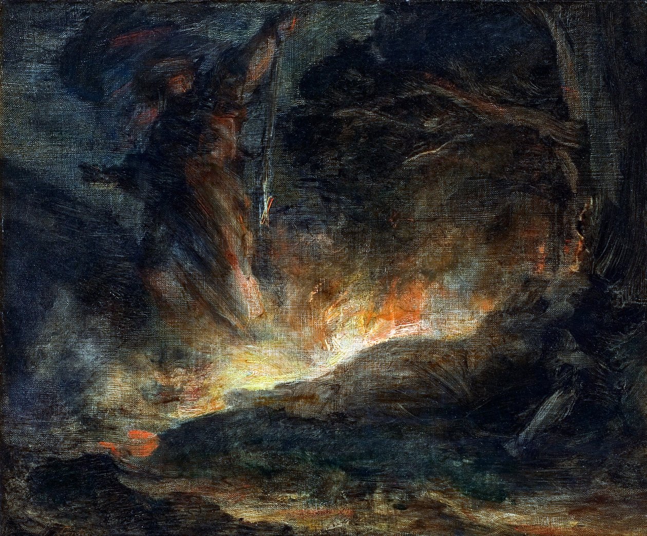 Konec lodi Valkýra, 1877 od Ignace Henri Jean Fantin Latour