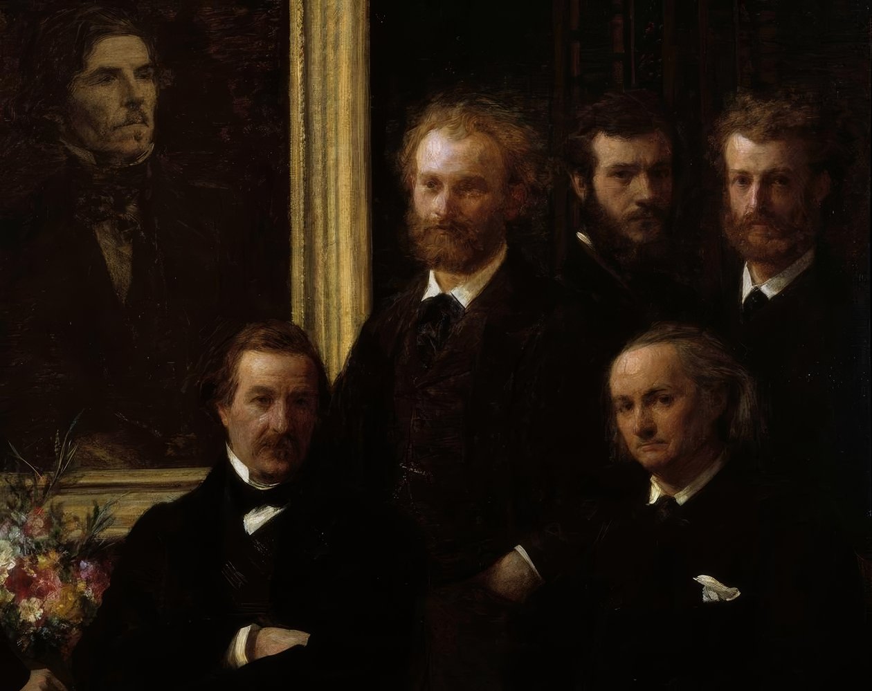 Pocta Delacroixovi od Ignace Henri Jean Fantin Latour