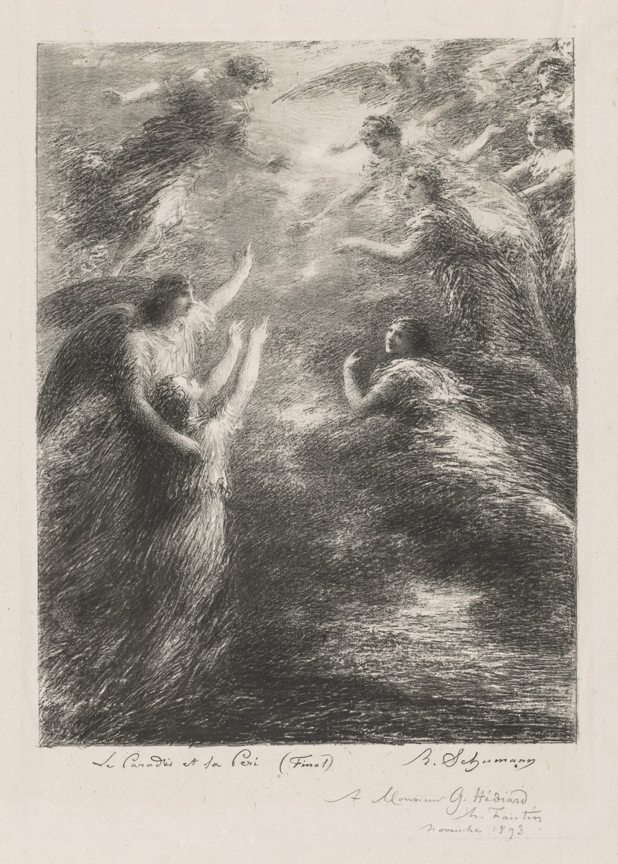 Ráj a Peri, 1893. od Ignace Henri Jean Fantin Latour
