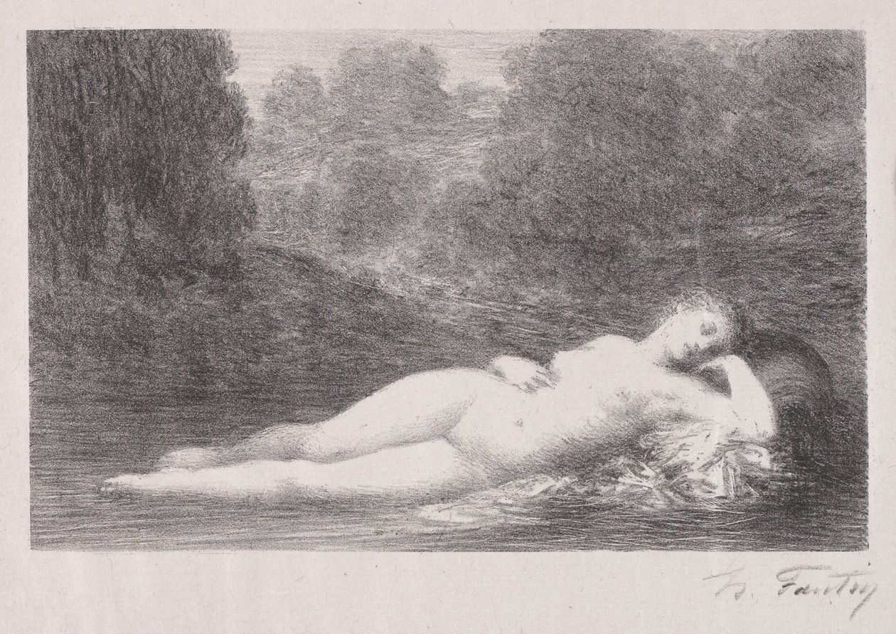 Ležení ve vodě, 1903. od Ignace Henri Jean Fantin Latour