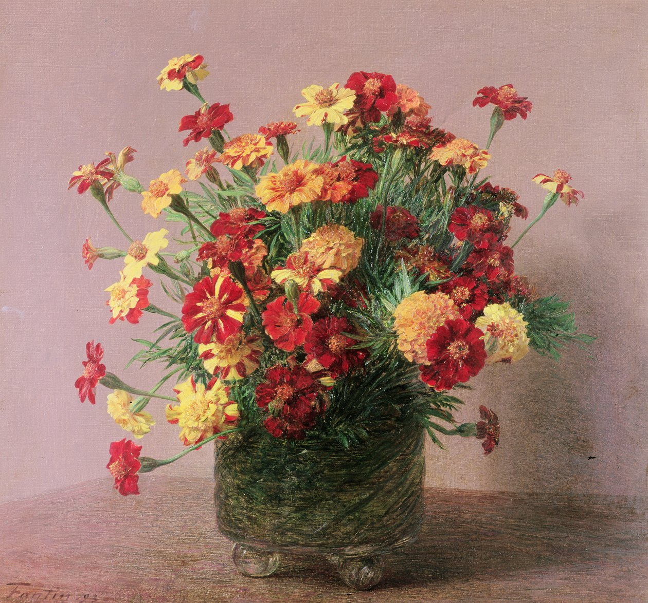 Marigolds, 1893 od Ignace Henri Jean Fantin Latour