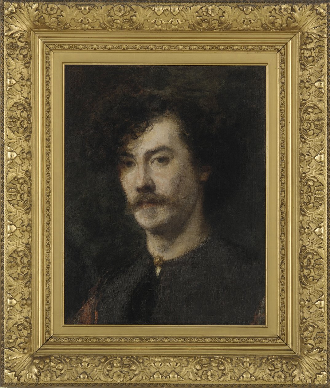 Portrét Whistlera, 1865 (olej na plátně na hliníkovém panelu) od Ignace Henri Jean Fantin Latour