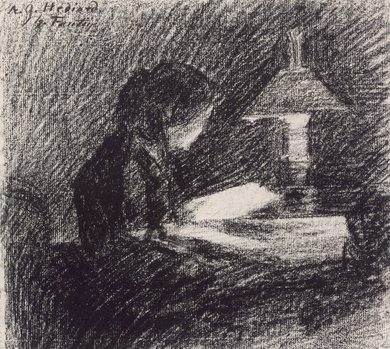 Čtení od Ignace Henri Jean Fantin Latour