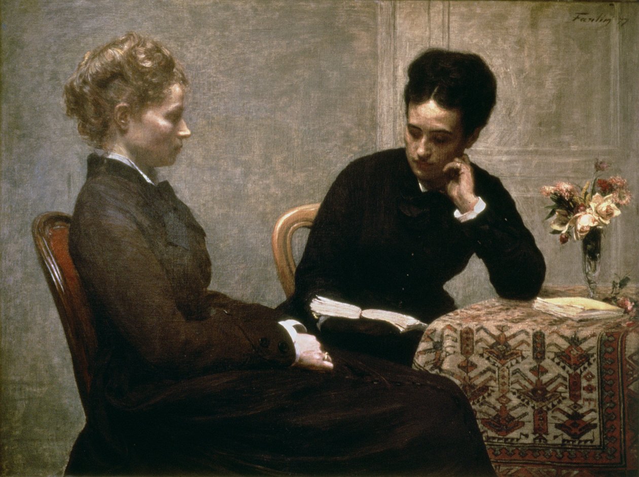Čtení od Ignace Henri Jean Fantin Latour