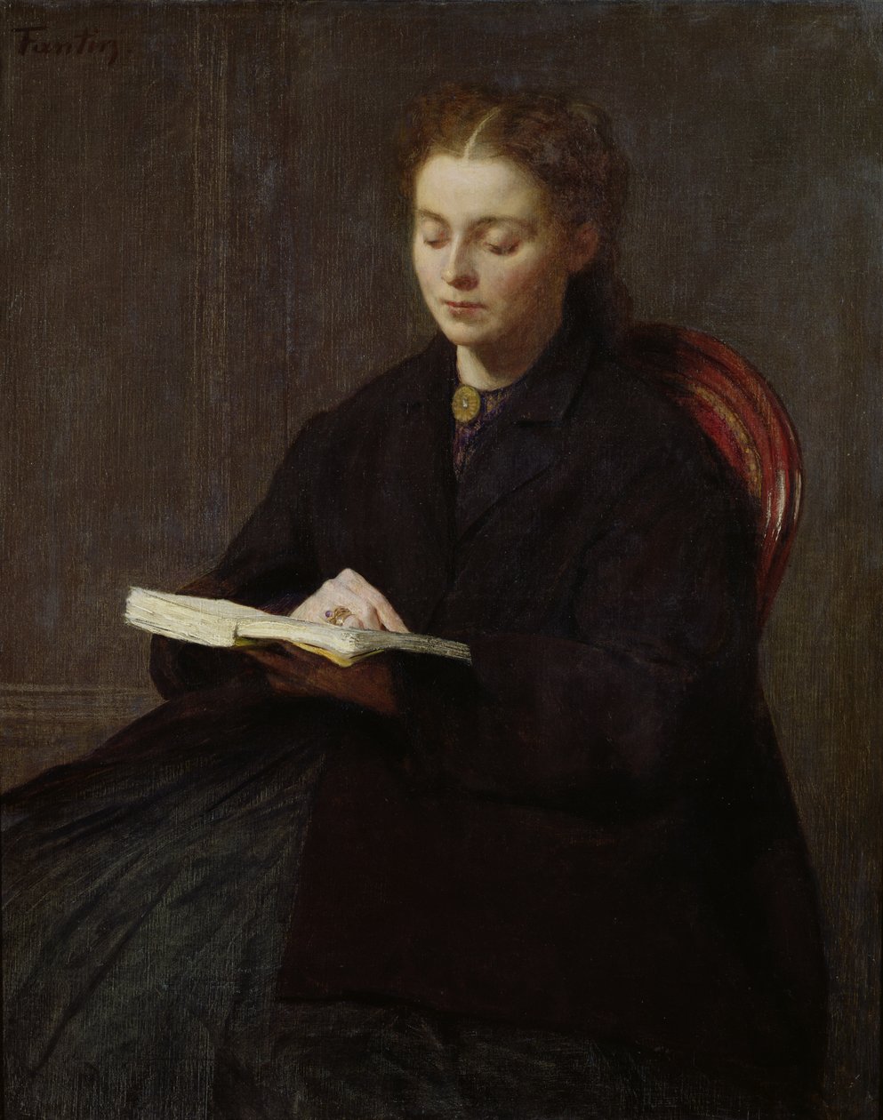 Reading, 1863 od Ignace Henri Jean Fantin Latour