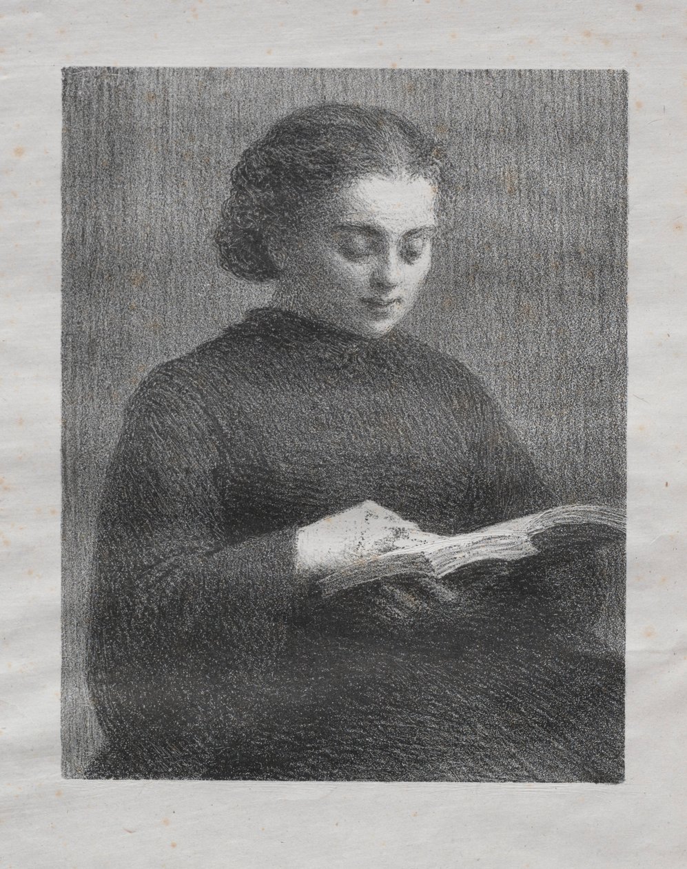 Čtení: Portrét sestry umělců, 1897. od Ignace Henri Jean Fantin Latour