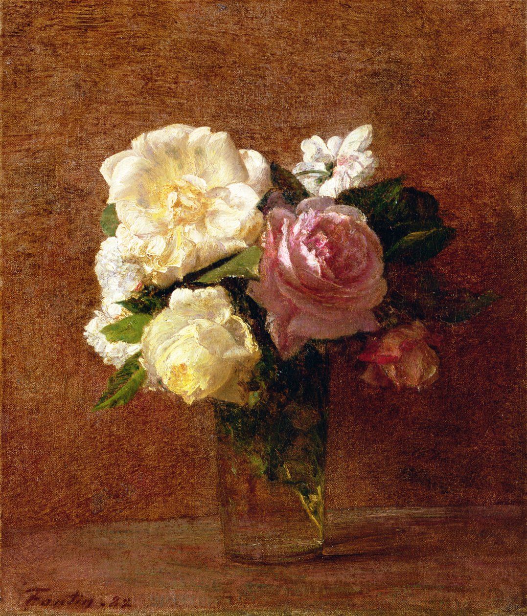 Růže, 1882 od Ignace Henri Jean Fantin Latour