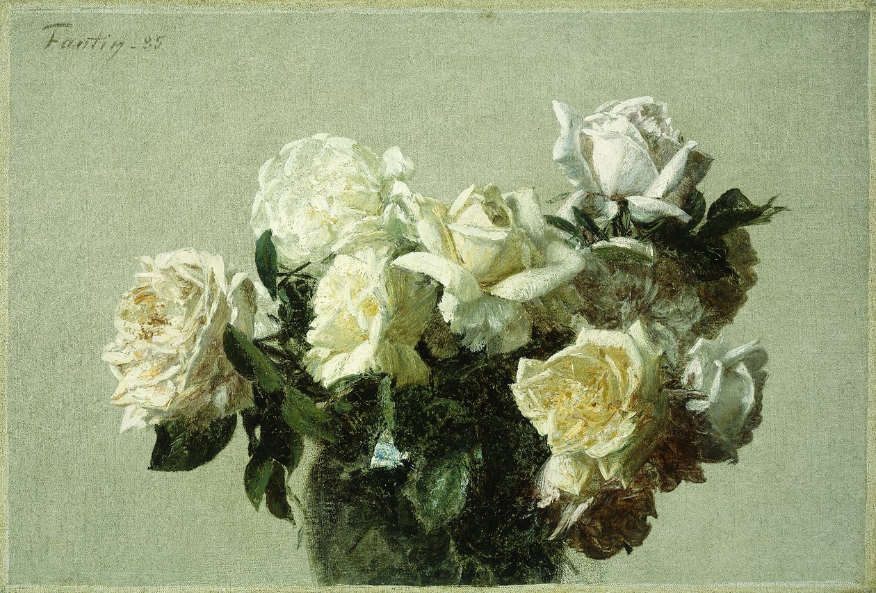 Růže, 1885 od Ignace Henri Jean Fantin Latour