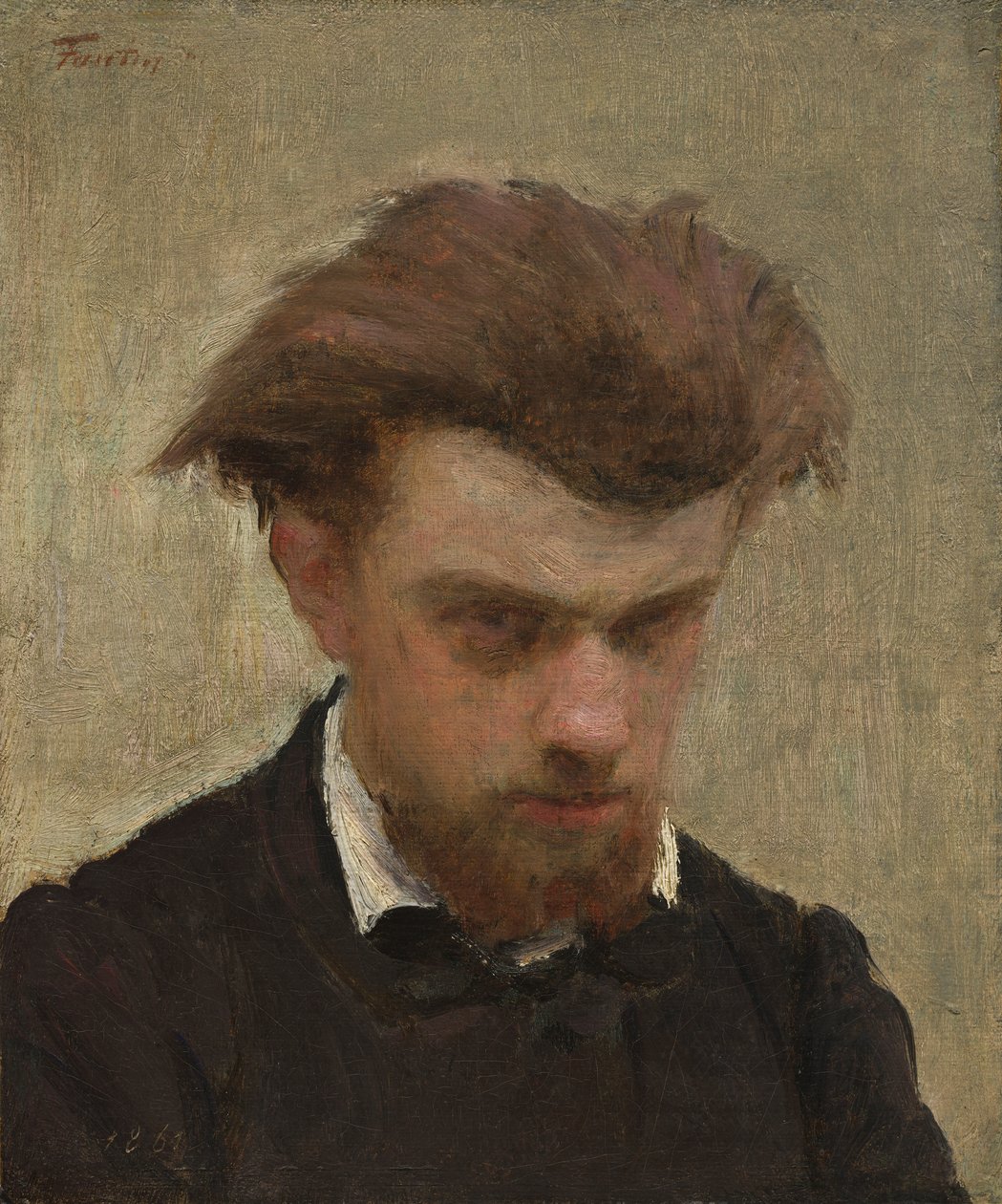 Autoportrét od Ignace Henri Jean Fantin Latour