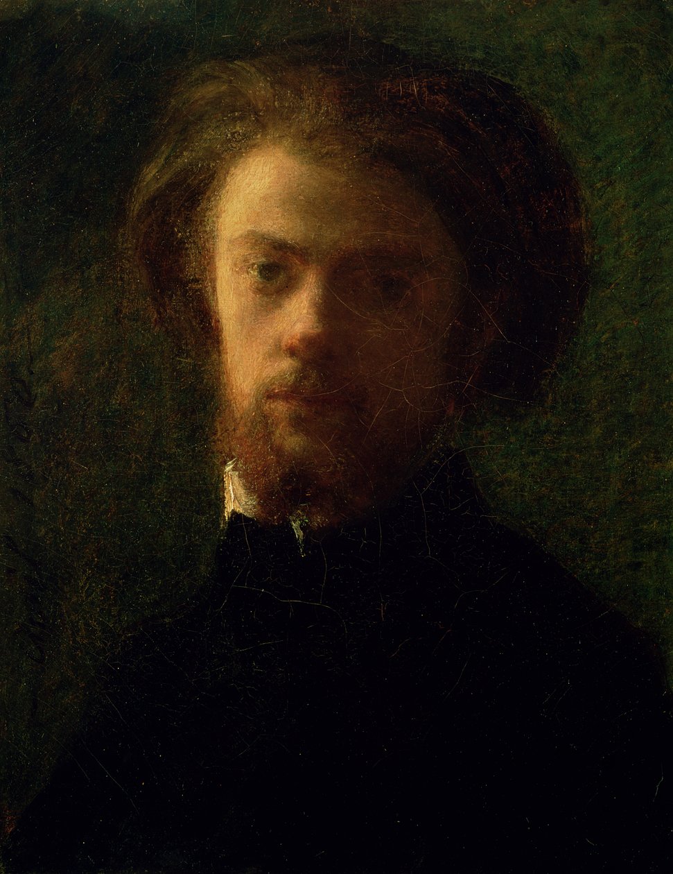 Autoportrét, 1860 od Ignace Henri Jean Fantin Latour