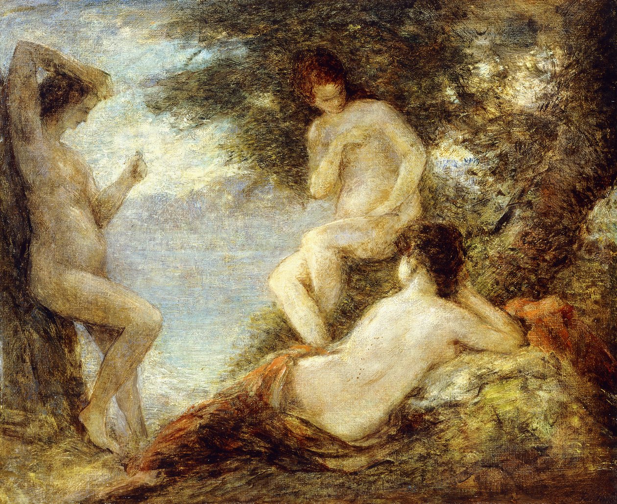 Sirény; Sirenes, kolem roku 1904 od Ignace Henri Jean Fantin Latour