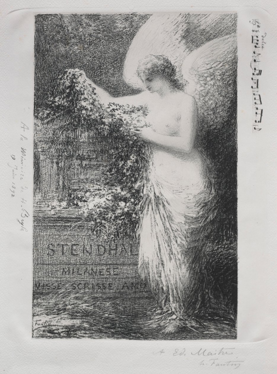 Ve Stendhalu, 1892. od Ignace Henri Jean Fantin Latour