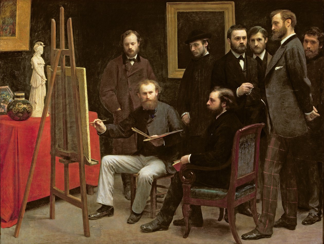 Studio v Batignolles, 1870 od Ignace Henri Jean Fantin Latour