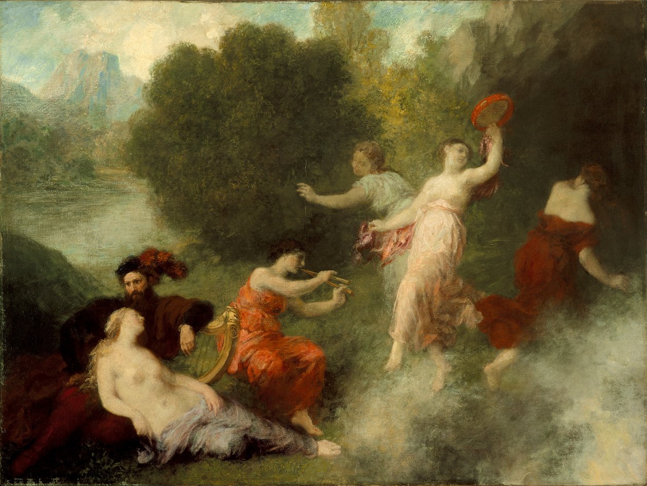 Tannhäuser na Venušině, 1864 od Ignace Henri Jean Fantin Latour