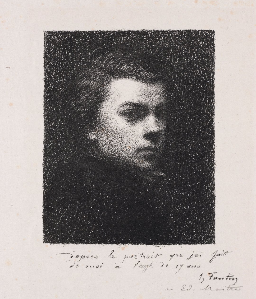 Umělec ve věku 17 let, 1892. od Ignace Henri Jean Fantin Latour